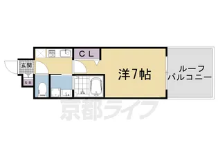 京都府京都市中京区西ノ京壺ノ内町【マンション】の間取り