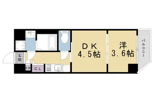 レシオス京都嵯峨野【4階】の間取り