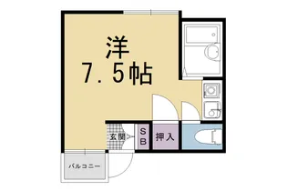 京都府京都市右京区嵯峨天龍寺油掛町【マンション】の間取り