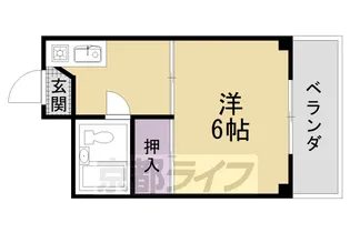 高辻ローズハイツ【3階】の間取り