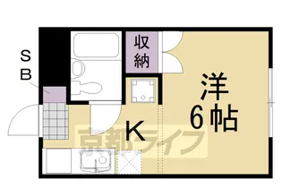 京都府京都市西京区嵐山内田町【アパート】の間取り