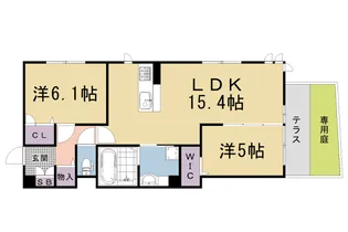 京都府京都市右京区西院小米町【アパート】の間取り