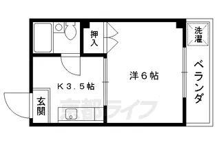 ハイツ渡辺【202号室】の間取り