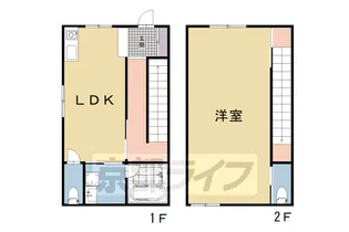 京都府京都市中京区壬生賀陽御所町【一戸建】の間取り