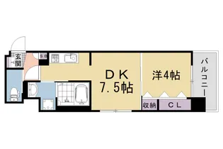 ベラジオ雅び京都西院Ⅱ【2階】の間取り