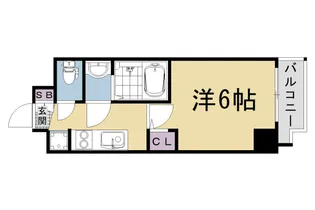 プロヴィスタ京都西院【9階】の間取り