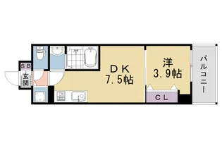 プロヴィスタ京都西院【4階】の間取り