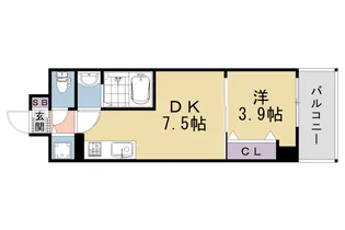 プロヴィスタ京都西院【4階】の間取り