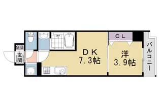 プロヴィスタ京都西院【9階】の間取り