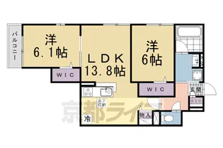 ハイダウェイ 両替町【1階】の間取り