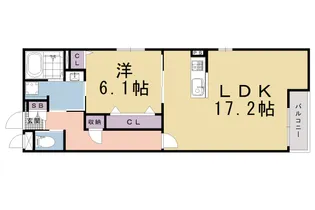 Comfy Court五条西洞院【2階】の間取り