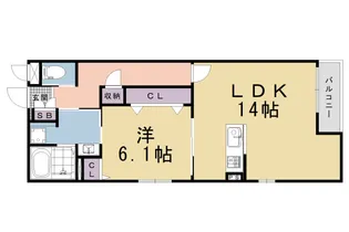 Comfy Court五条西洞院【2階】の間取り