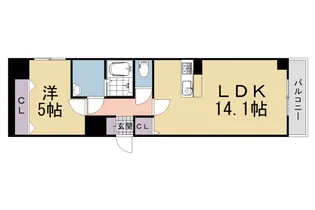 仮)広野町西裏マンション【205号室】の間取り