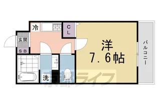 GrandeCourt立命館U.EastⅠ【1階】の間取り