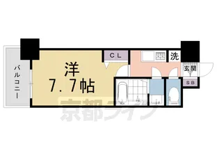 フォーリアライズ京都大将軍【3階】の間取り