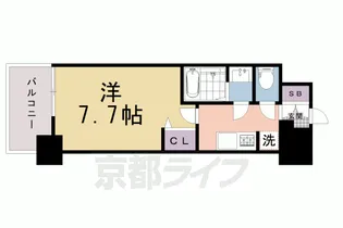 フォーリアライズ京都大将軍【2階】の間取り