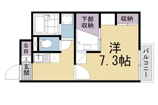 京都府京都市南区吉祥院西浦町【アパート】の間取り