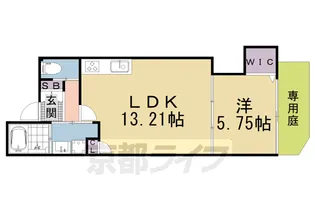 京都府京都市山科区厨子奥尾上町【アパート】の間取り