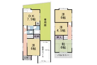 京都府八幡市八幡福禄谷【一戸建】の間取り