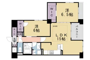ラシュレ京都西大路【505号室】の間取り