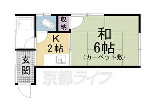 グランプリ山科【207号室】の間取り