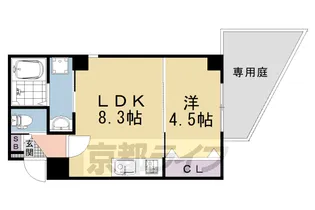 GROOVE西院清水町【101号室】の間取り