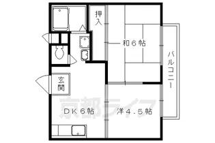 サングリーンハイツ【201号室】の間取り