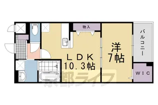 京都府京都市伏見区久我本町【アパート】の間取り