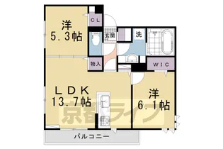 GRAMM東小野堀町EAST【2階】の間取り