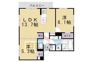 GRAMM東小野堀町EAST【3階】の間取り