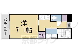 GRANCIEN【202号室】の間取り