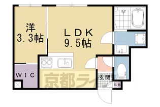 イオ・リアン坂本Ⅱ(仮)【102号室】の間取り