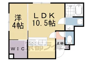 イオ・リアン坂本Ⅱ(仮)【105号室】の間取り