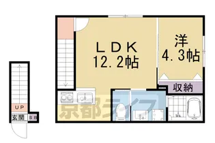 イオ・リアン坂本Ⅱ【203号室】の間取り