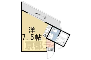 シティハウス丹波橋【309号室】の間取り