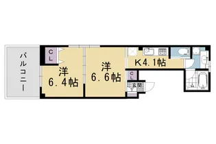KARASUMA STEPs【401号室】の間取り