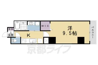 グロスロシェ七条【2階】の間取り