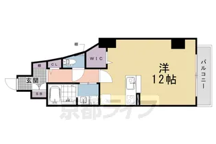 グロスロシェ七条【3階】の間取り