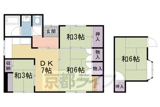 おかのべ荘【1号室】の間取り