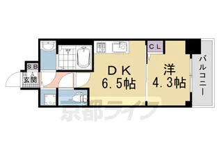 CREST TAPP 京都太秦天神川 DEX 1【5階】の間取り