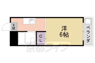 京都府京都市右京区太秦朱雀町【マンション】の間取り