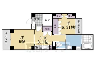 リゾ京都二条【7階】の間取り