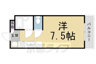 シティーハウスMARSA【105号室】の間取り