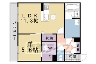 グランコート北浦【102号室】の間取り