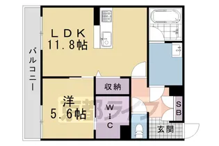 グランコート北浦【202号室】の間取り