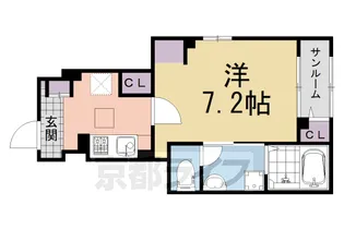 マウントック・カナサ【1階】の間取り