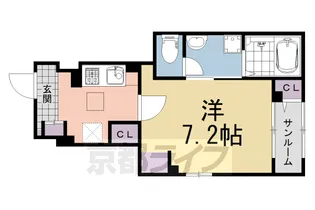 マウントック・カナサ【1階】の間取り