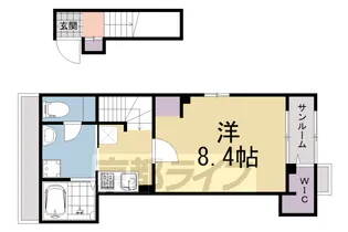 マウントック・カナサ【2階】の間取り