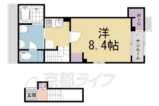 マウントック・カナサ【2階】の間取り