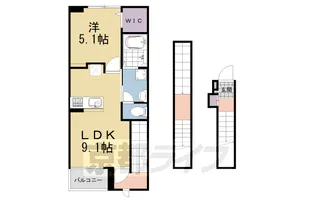 マウントック・カナサ【3階】の間取り